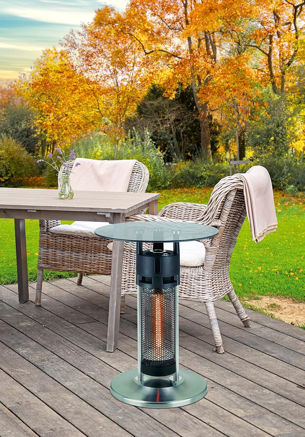 tepro Heizstrahler Heiztisch, Heizleistung: 1200W