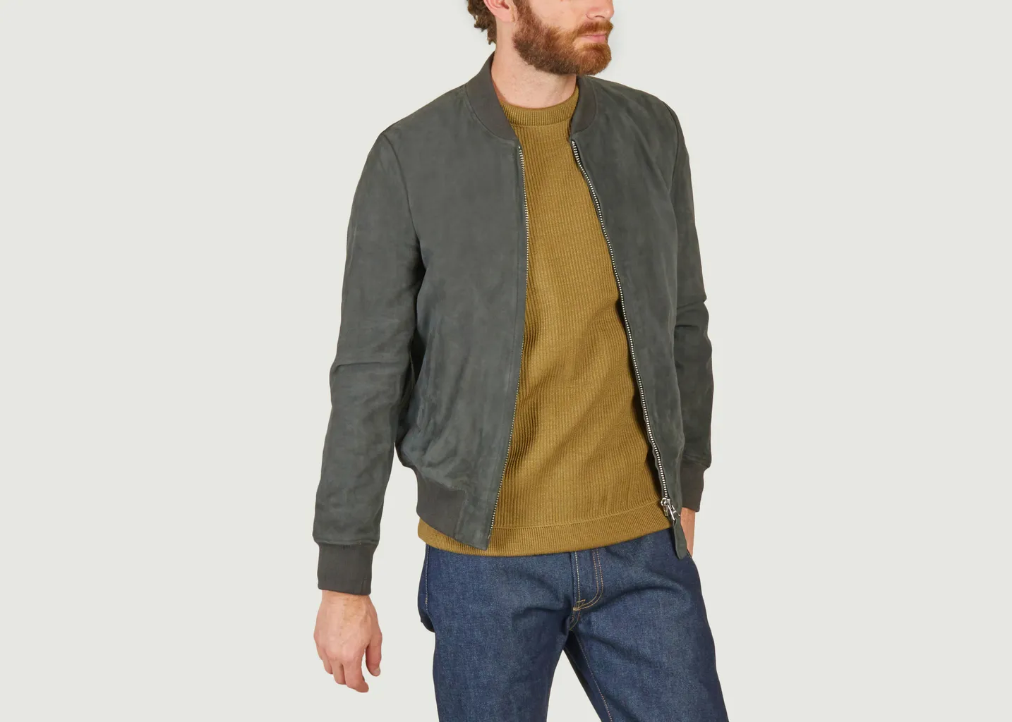 Blouson bomber en daim LC300 Schott NYC