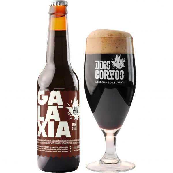 Cerveja Dois Corvos Galáxia Milk Stout 33cl