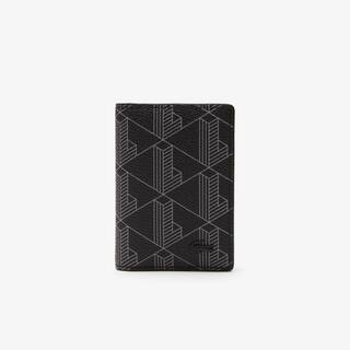 Porte-cartes verticale homme The Blend avec imprimé monogramme Portefeuilles - Noir - Lacoste - Homme