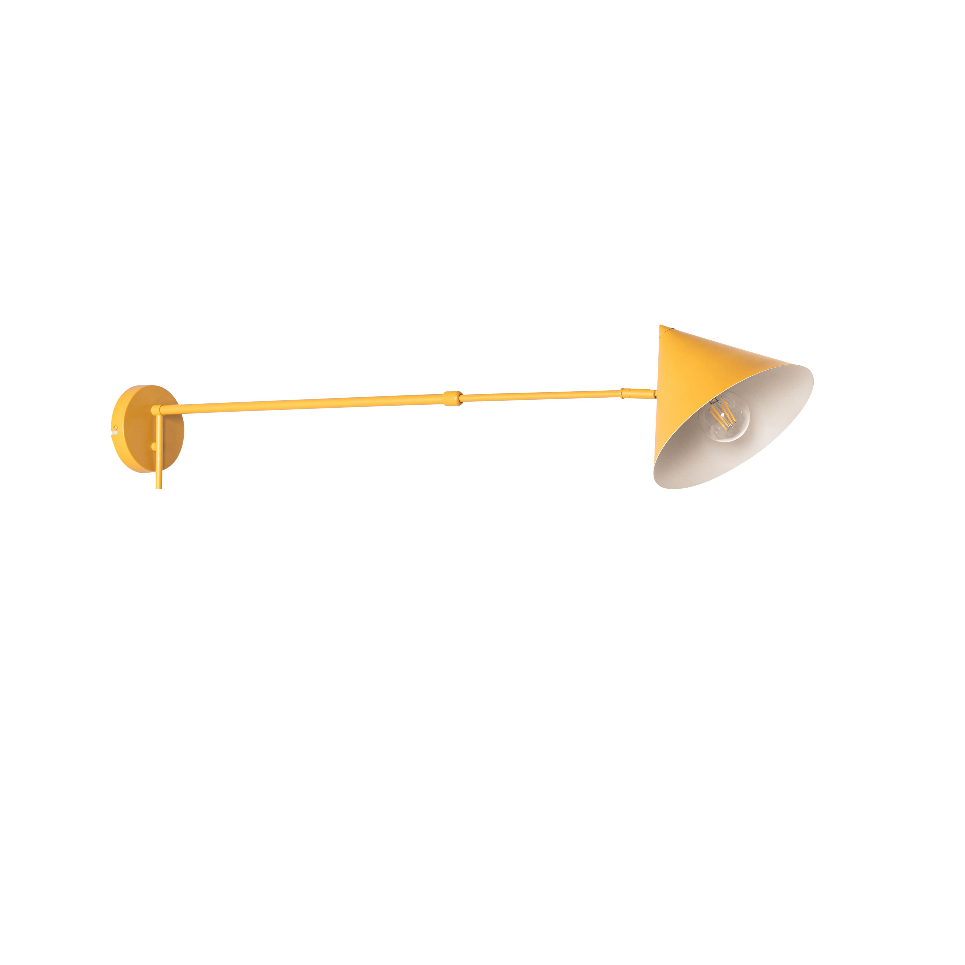 Design wandlamp geel verstelbaar - Triangolo