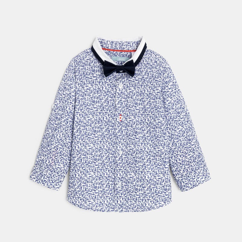 Chemise modulable bateaux bleu bébé garçon Bleu