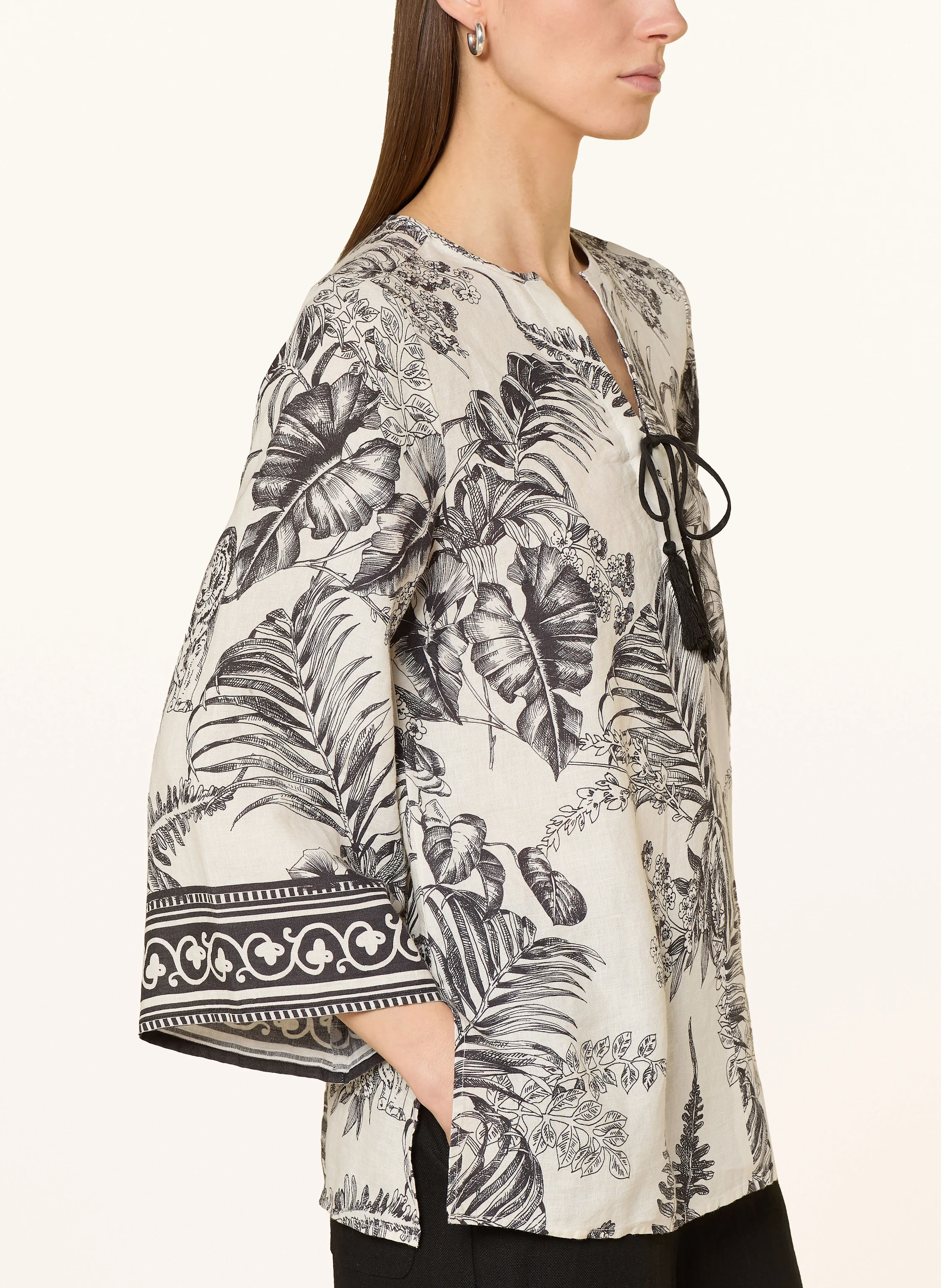 ANGOOR Blusenshirt SHARINA aus Leinen mit 3/4-Arm