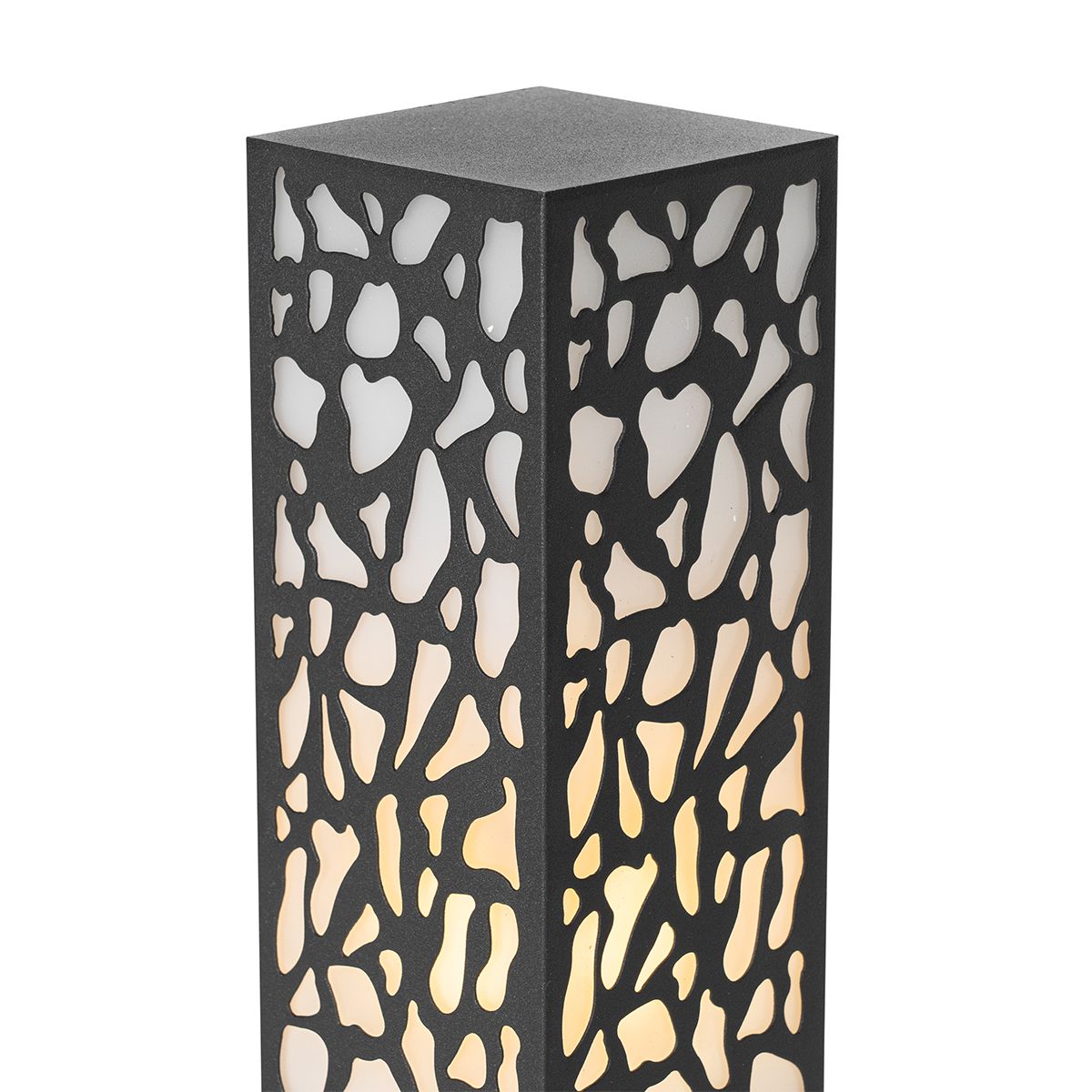 Modern buiten paaltje zwart 40 cm IP44 - Nicole
