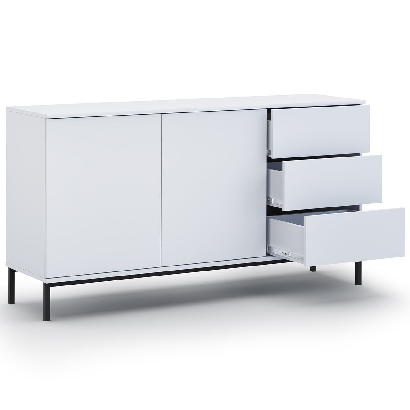 Cosmopolitan Design Commode Query blanche - 150x41x80 cm