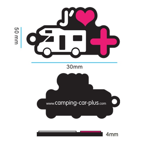 Porte clés Camping-car Plus