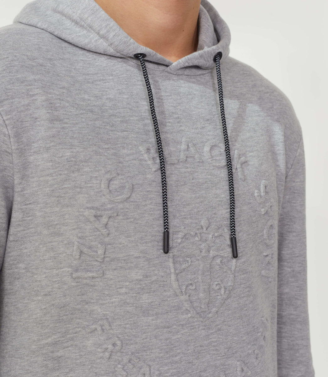Sweat à capuche gris-chine 