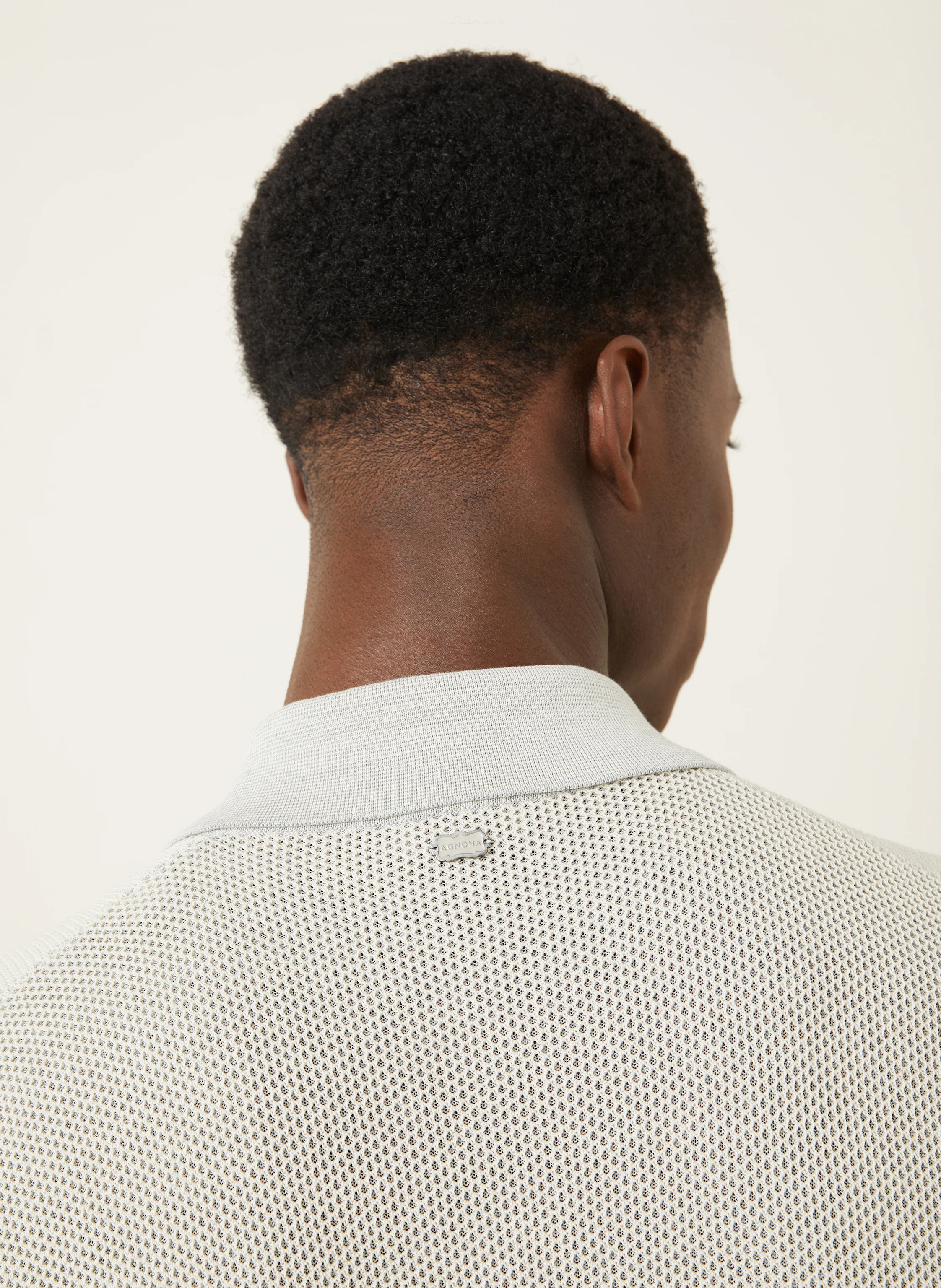 AGNONA Strick-Poloshirt mit Seide