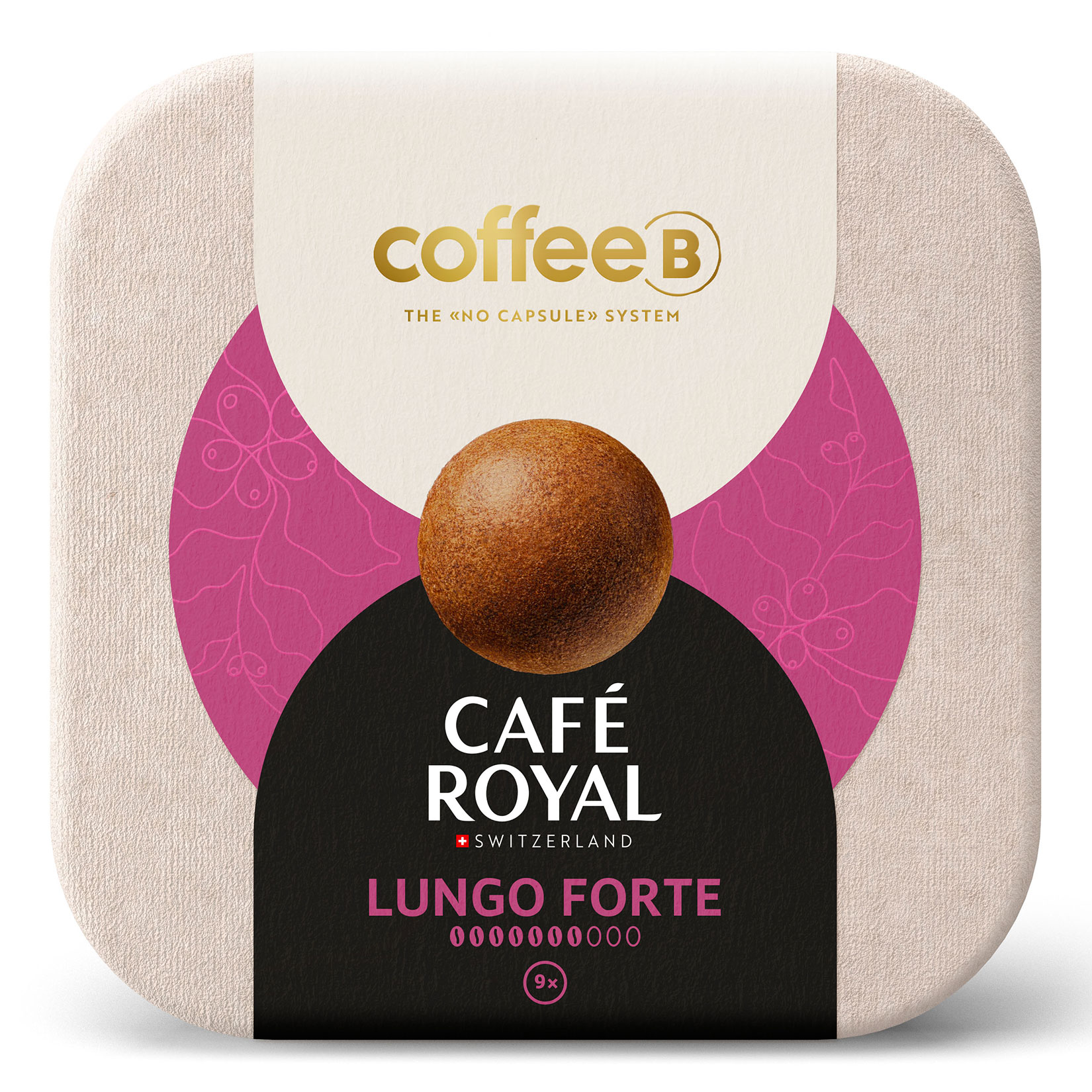 CoffeeB by Café Royal Lungo Forte 9 Coffee Balls 51g, 10er Pack
