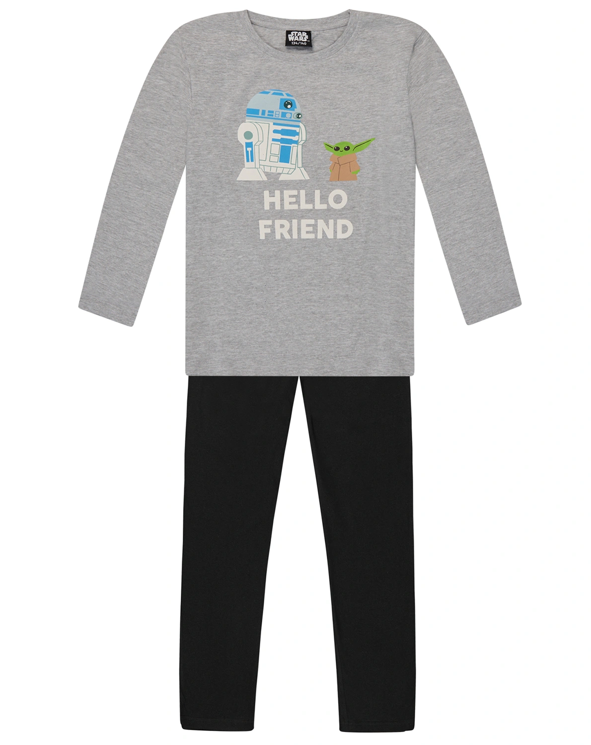 Schlafanzug STAR WARS -  MANDALORIAN in grey melange
