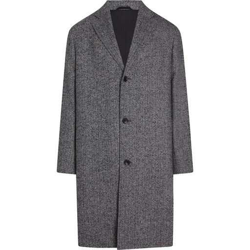 Calvin Klein Relaxed Herringbone Frakke, Mid Grey Heather, XXL