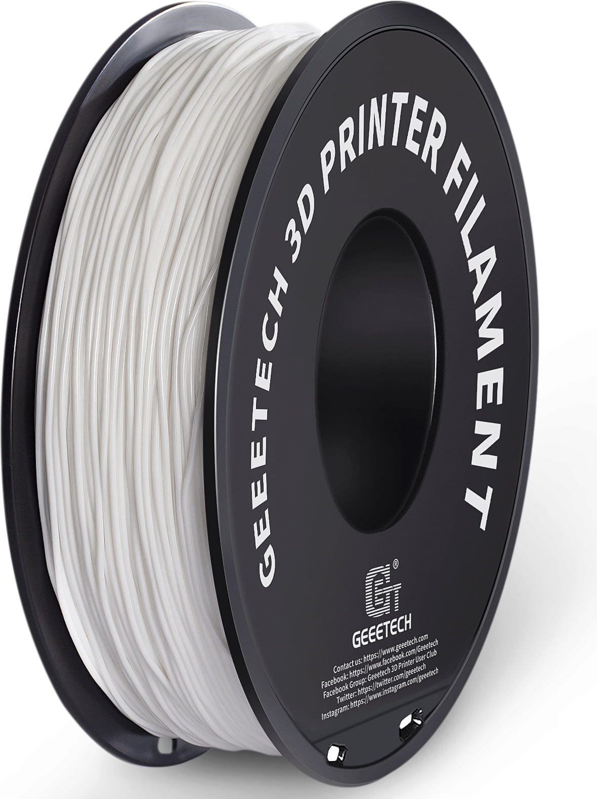 GEEETECH  TPU White, 1,75 mm / 1000 g    Weiches TPU-Material mit hoher Flexibilität und Belastbarkeit