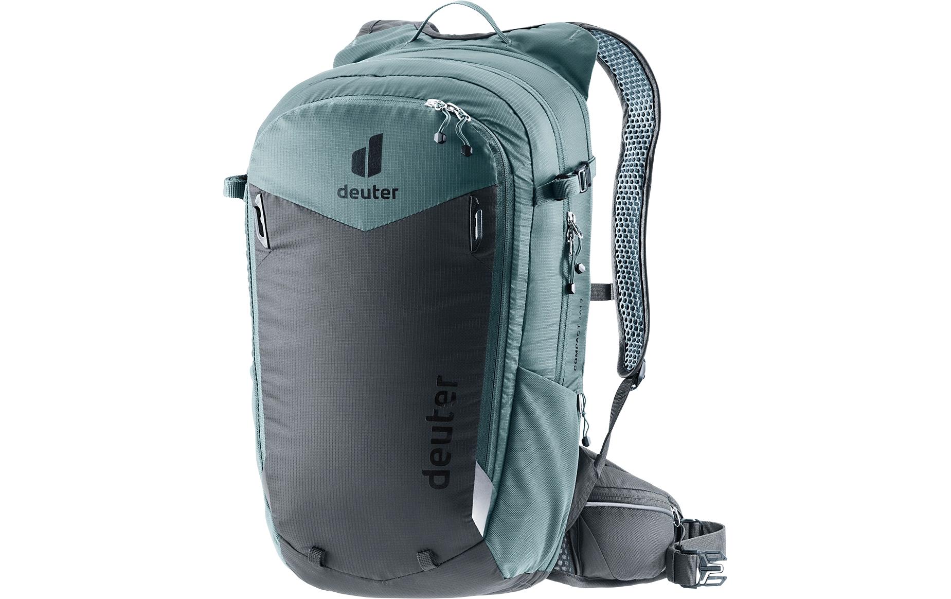 Rucksack Compact 14+3 Dunkelgrau/DunkelgrünMountainbike-Rucksack
