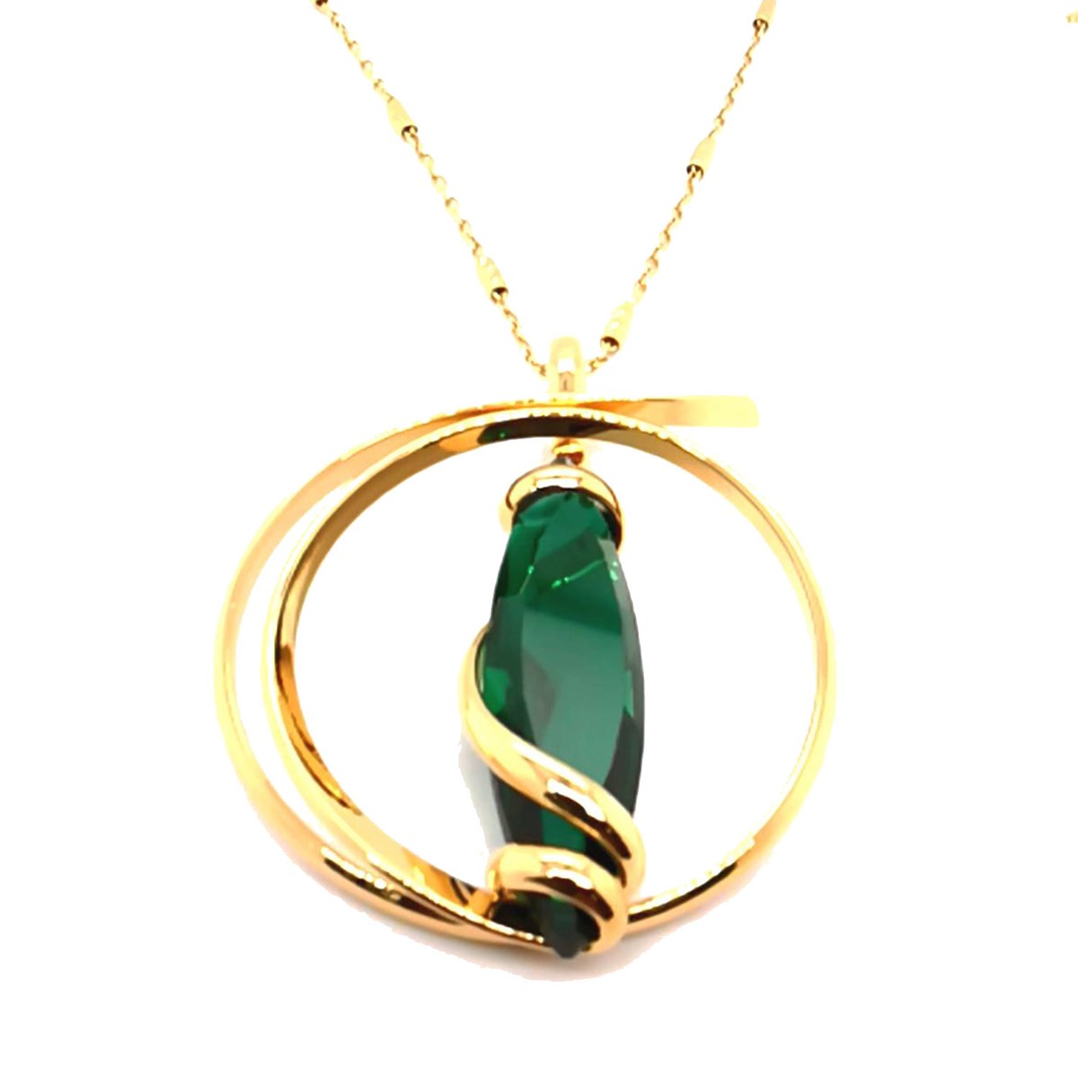 Collier Andrea Marazzini Divina Navette Emerald