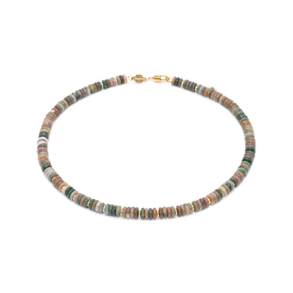 Collier Blima en pierres Agate Indienne