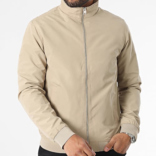 Veste Zippée Eroy Harrington Bomber Beige
