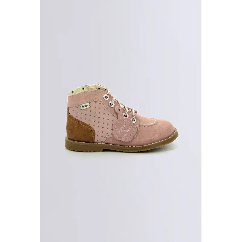 KOUKLEGEND X BONTON ROSE CLAIR CAMEL BOTTINES Cuir Fille