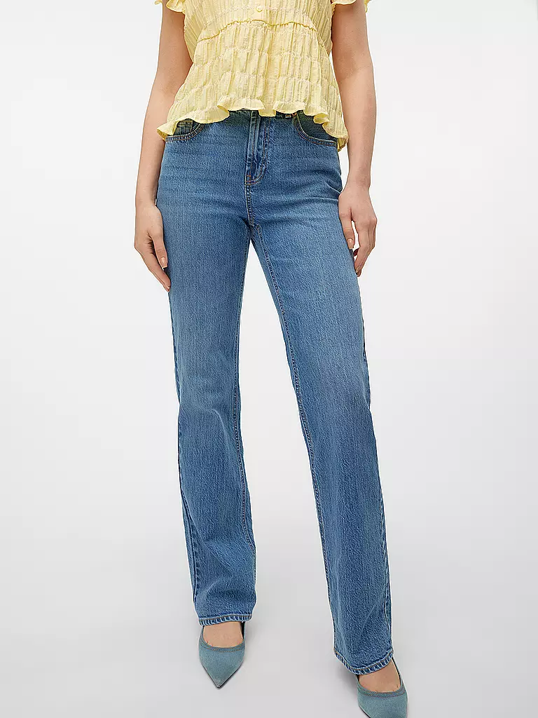 VERO MODA Jeans Wide Leg VMTESSA blau