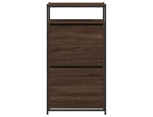 VIDAXL - Armoire à chaussures chêne marron 60x34x112cm bois d'ingénie...