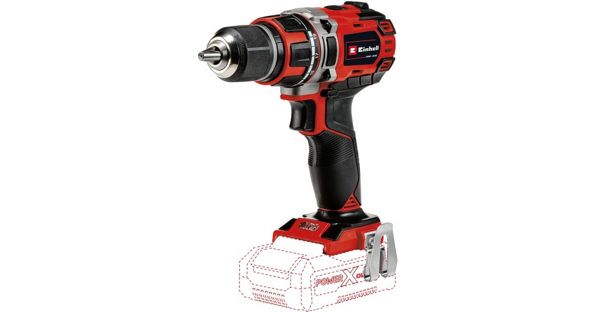 EINHELLTE-CD 18/50 Li BL Solo schroeftol  (Rood/zwart, Accu en oplader niet inbegrepen)