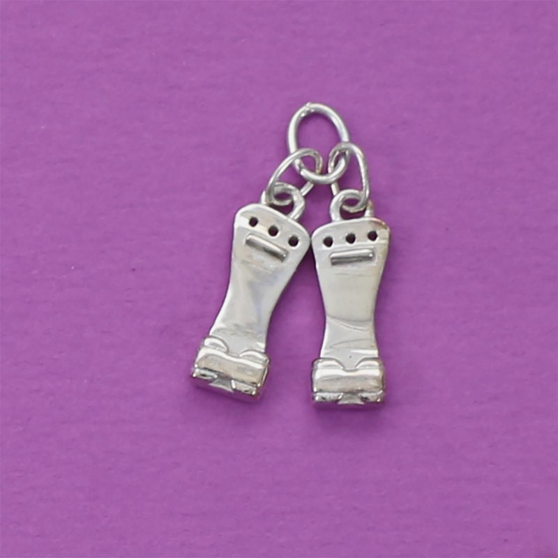 Pendentif paire de maniques de gymnastique - Argent massif