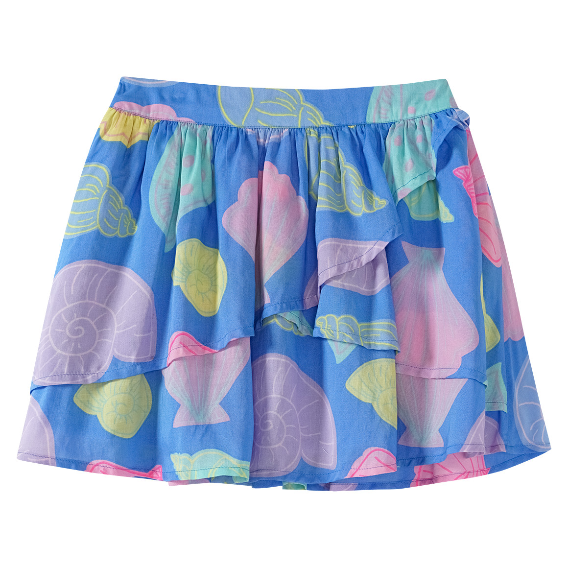 Topolino Mädchen Rock mit bunten Muscheln blau / bunt