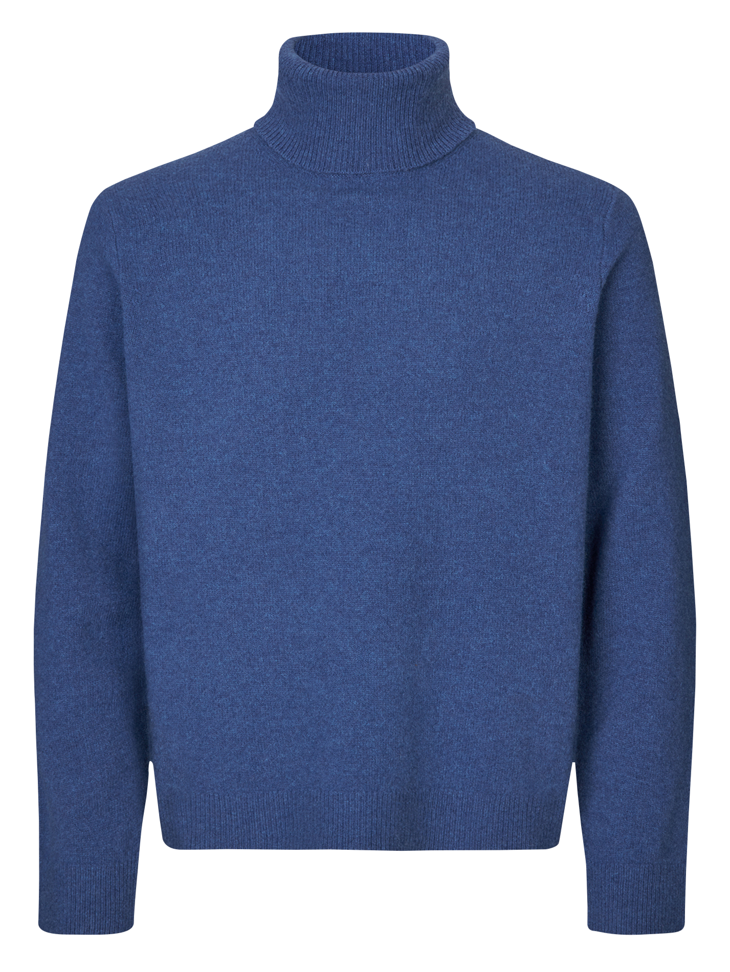 ISAK - Pull col roulé en laine mérinos | Bleu