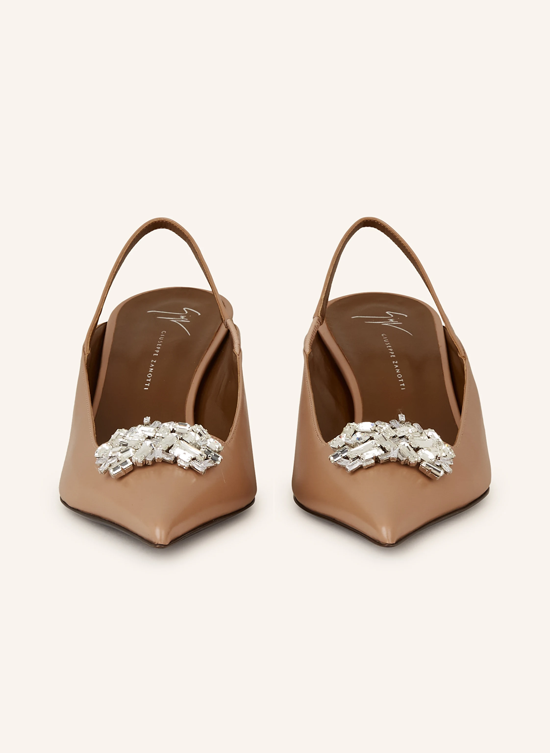 GIUSEPPE ZANOTTI DESIGN Slingpumps mit Schmucksteinen