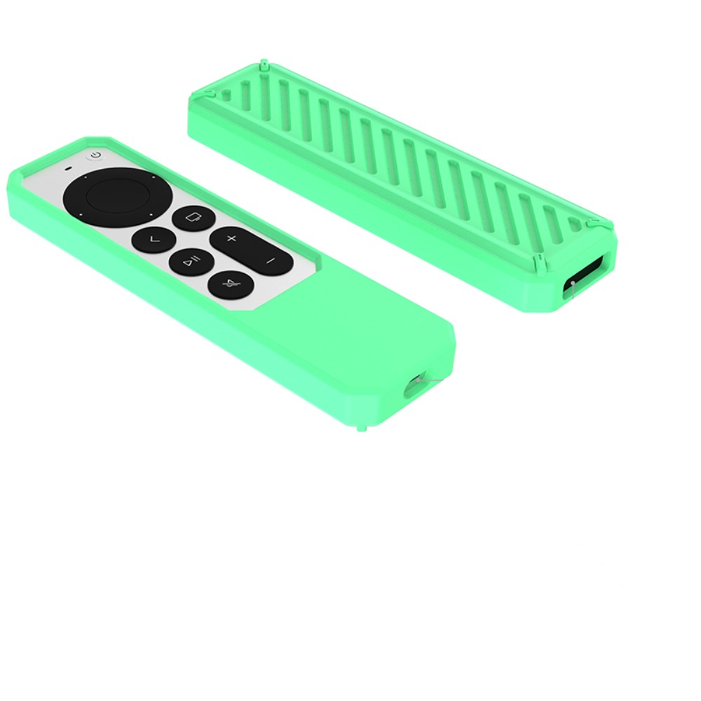 Apple TV 4K (2. Gen.) Leuchtende Fluoreszierende Fernbedienung Schutzhülle Silikon Case - Grün
