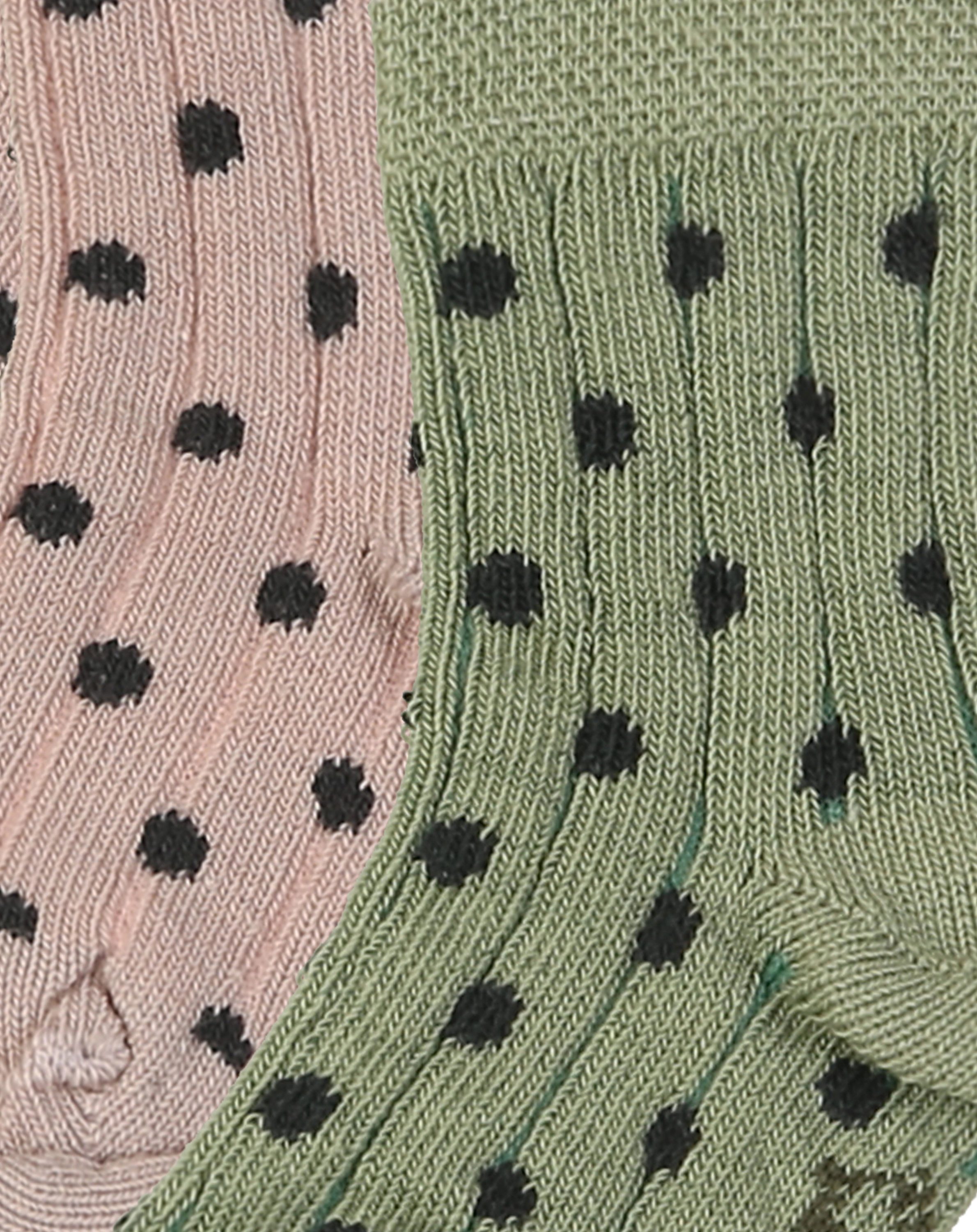 Socken PÜNKTCHEN & RIPPE 3er-Pack in beige/rosa