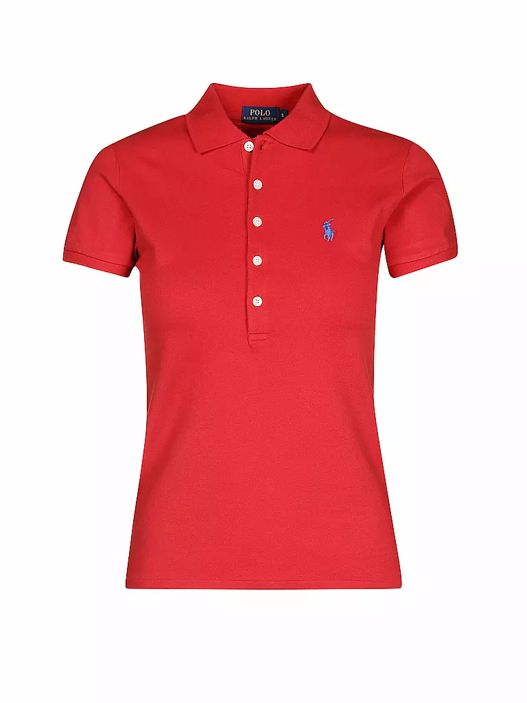 POLO RALPH LAUREN Poloshirt Slim Fit JULIE rot