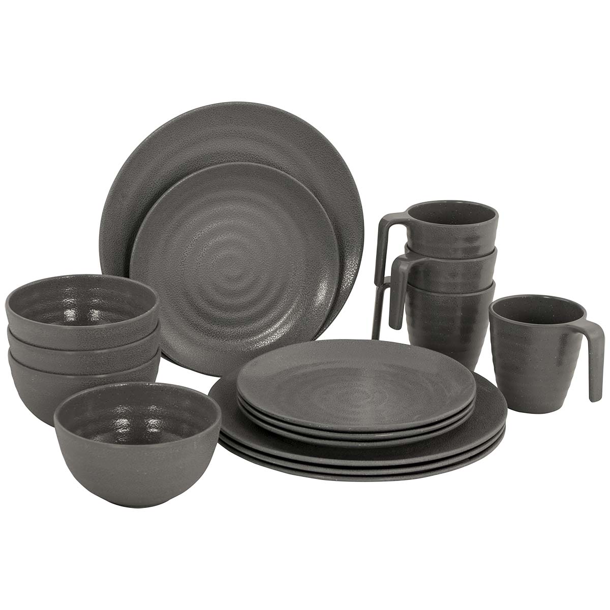 Bo-Camp Stone 16-delig serviesset - Grey