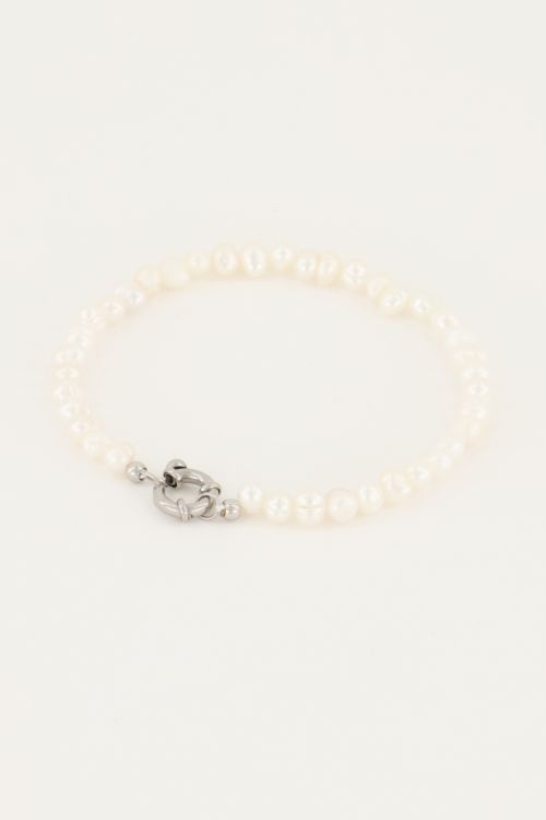 Parel kralen armband met slotje