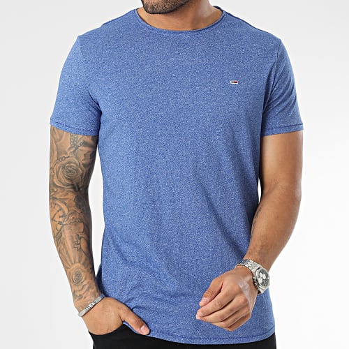 Tee Shirt Slim Oversize Jasper 9586 Bleu Roi Chiné