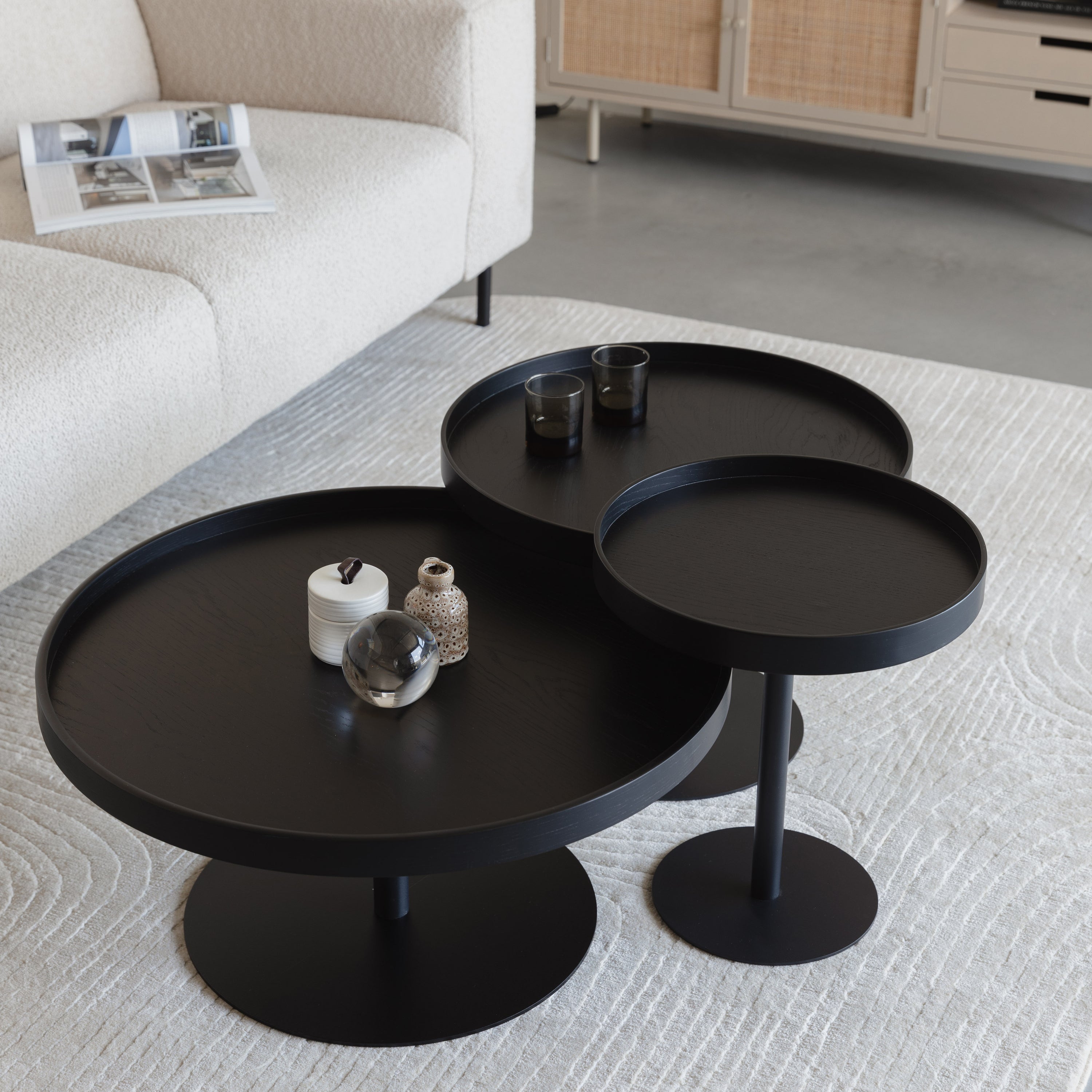by fonQ Tray Bijzettafel S - Zwart