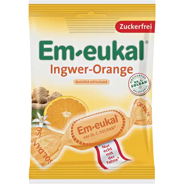 Zuckerfreie Hustenbonbons mit Ingwer und Orange