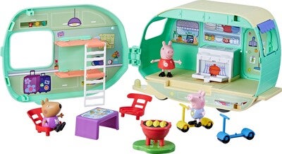 Peppa Gris Campingvogn Lekesett med Figurer