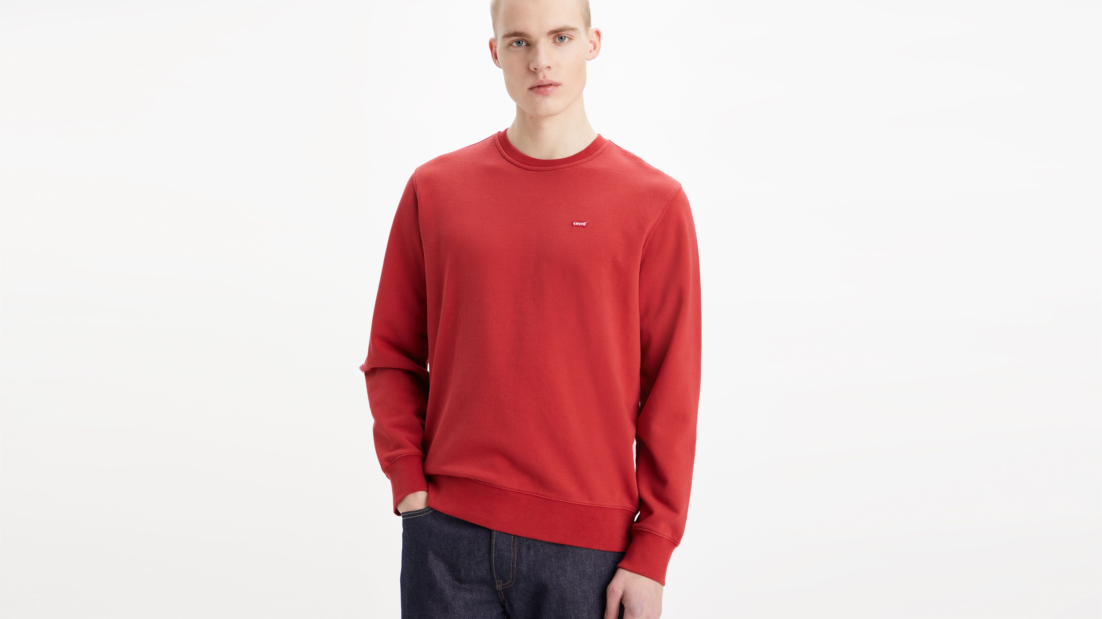 Sweat-shirt à col rond Original Housemark - Rhythmic Red - Rouge
