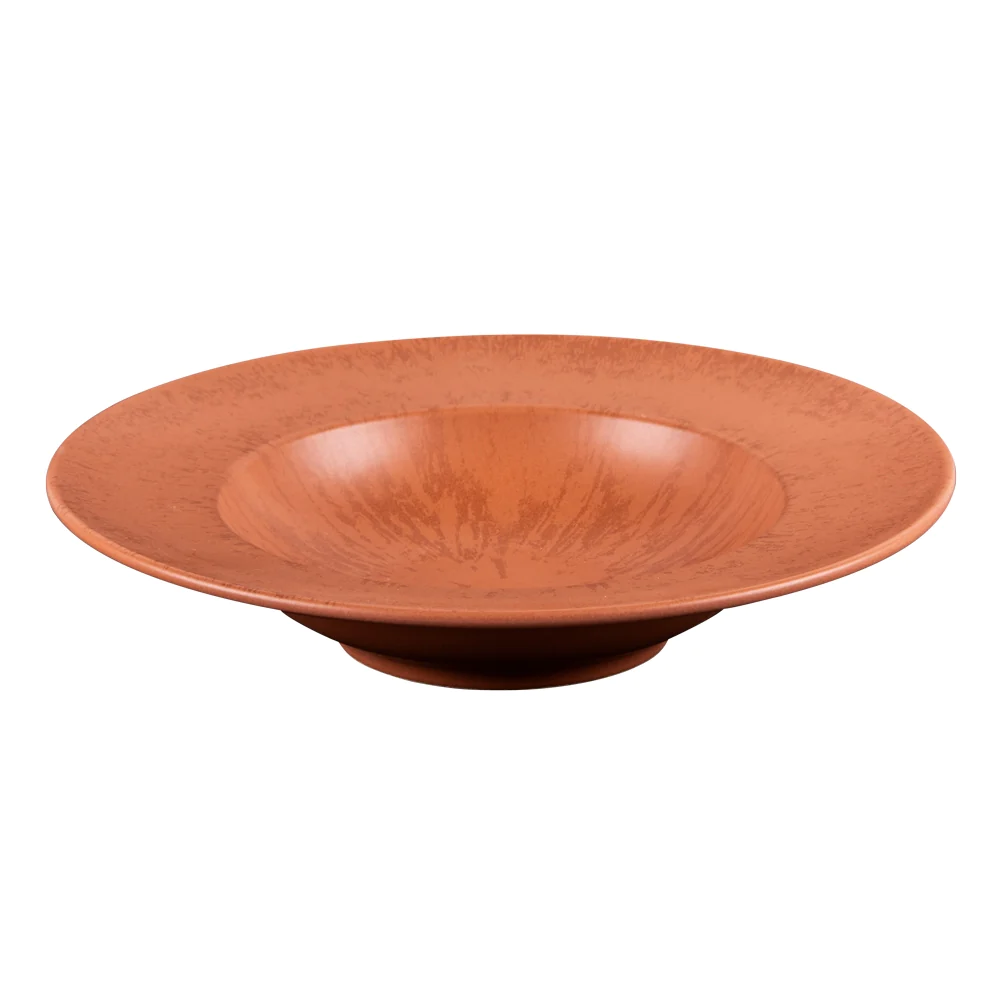 Assiette à pâtes Onyx 27 cm Terracotta (lot de 6) Table passion