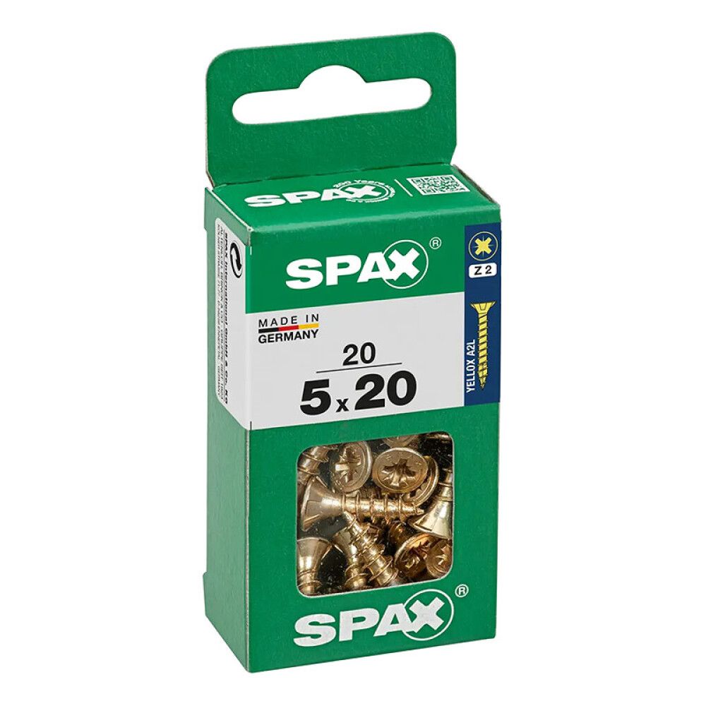 SPAX SENKHODE GUL 5X20, S 20 STK