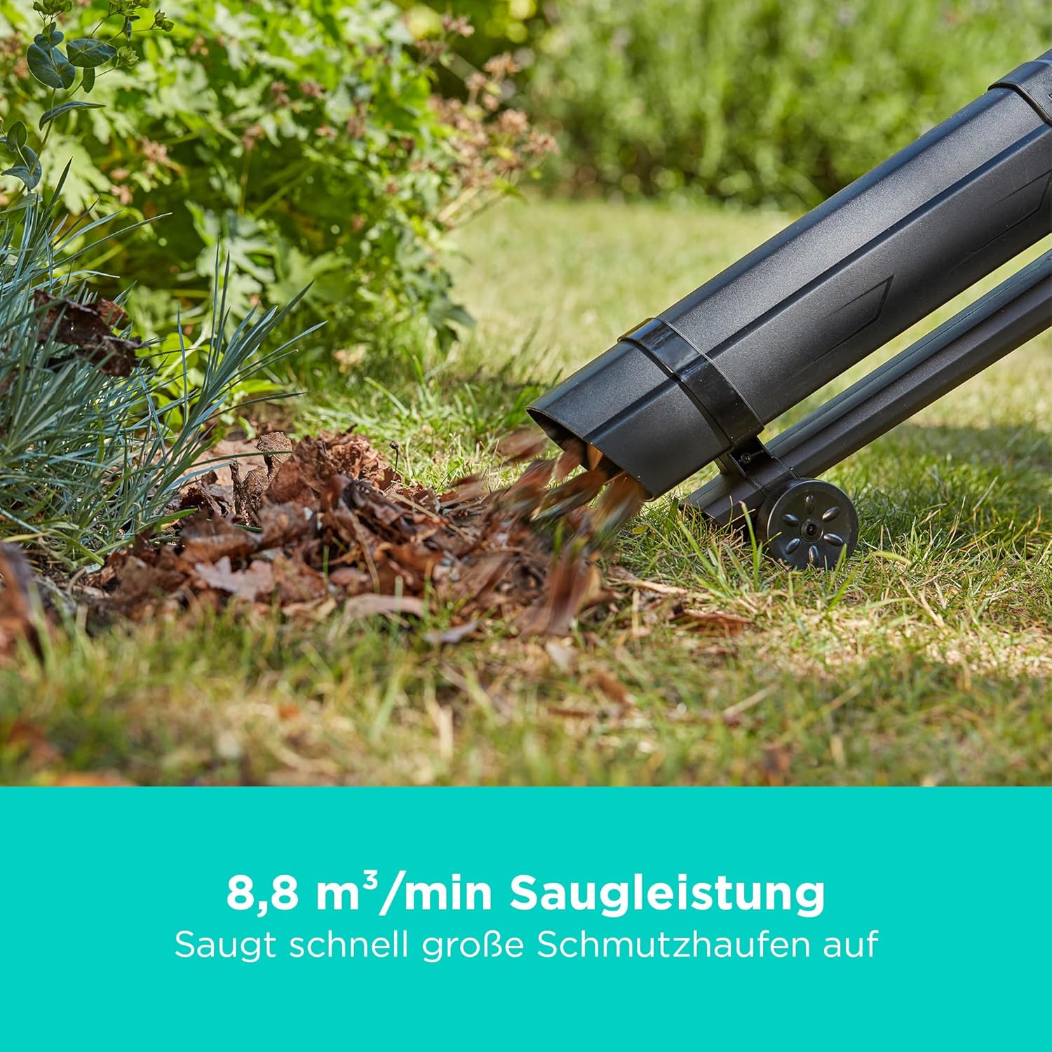 BLACK+DECKER 36V kabellos Laubbläser-Staubsauger und Laubhäcksler, mit 45-Liter-Auffangbeutel und 2,5-Ah-Lithiumbatterie, BCBLV3625L1-QW