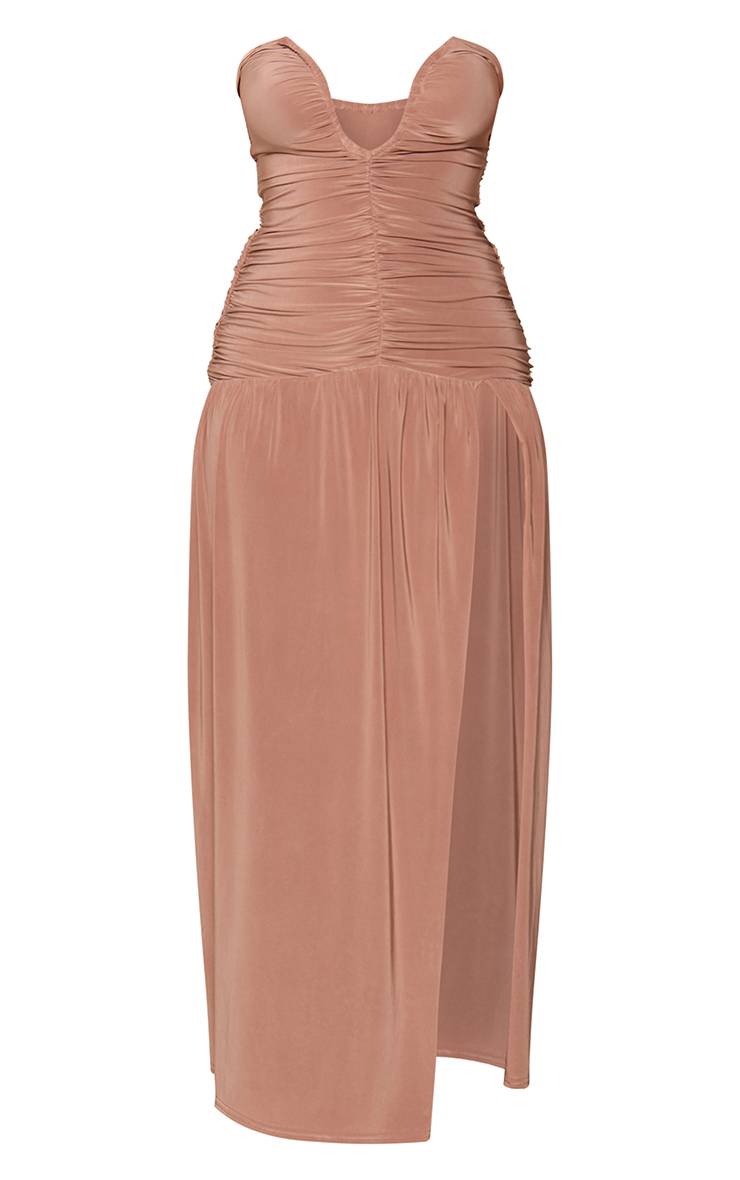 Moka Robe Maxi Moulante À Bandeau Plongeant Avec Détail D'ourlet