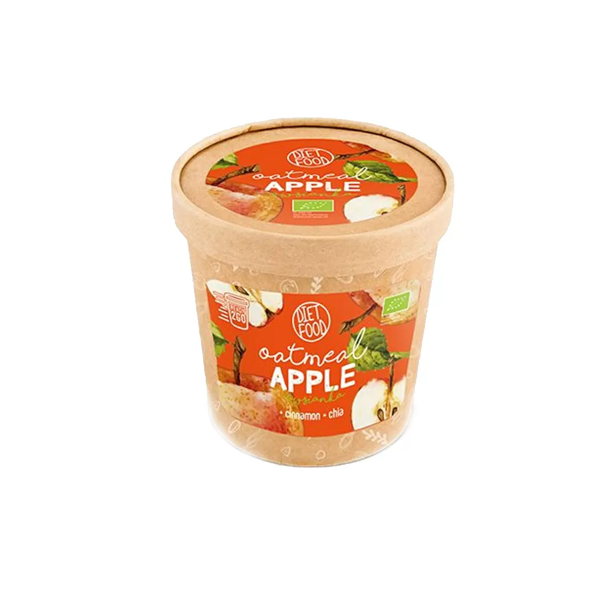 Diet Food Oatmeal Æble - 70 g