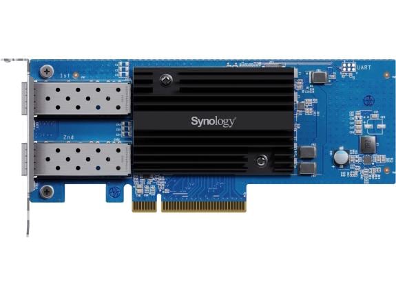Synology Erweiterungskarte E25G30-F2 2x 25GbE SFP28 SFP28-Netzwerkkarte mit 2 25GbE-Anschlüssen für Synology Storage-Systeme