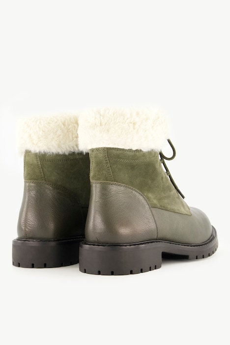 Lederboots, Textilschaft, Wechselfußbett, Weite H