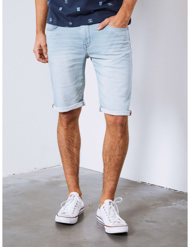 PETROL IND SHORT EN JEAN GRIS