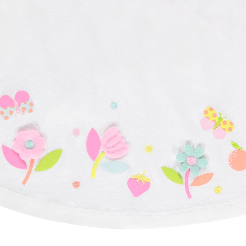 Ensemble 2 pièces avec short imprimé pour bébé fille - Blanc