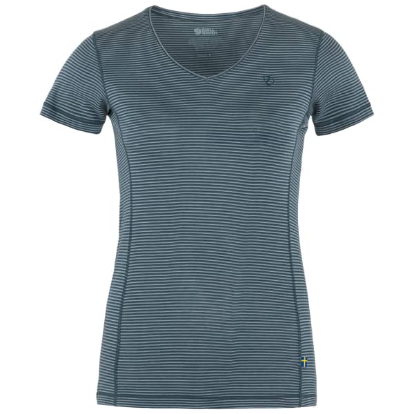 T-shirt randonnée FJALLRAVEN ABISKO COOL T-SHIRT W INDIGO BLUE