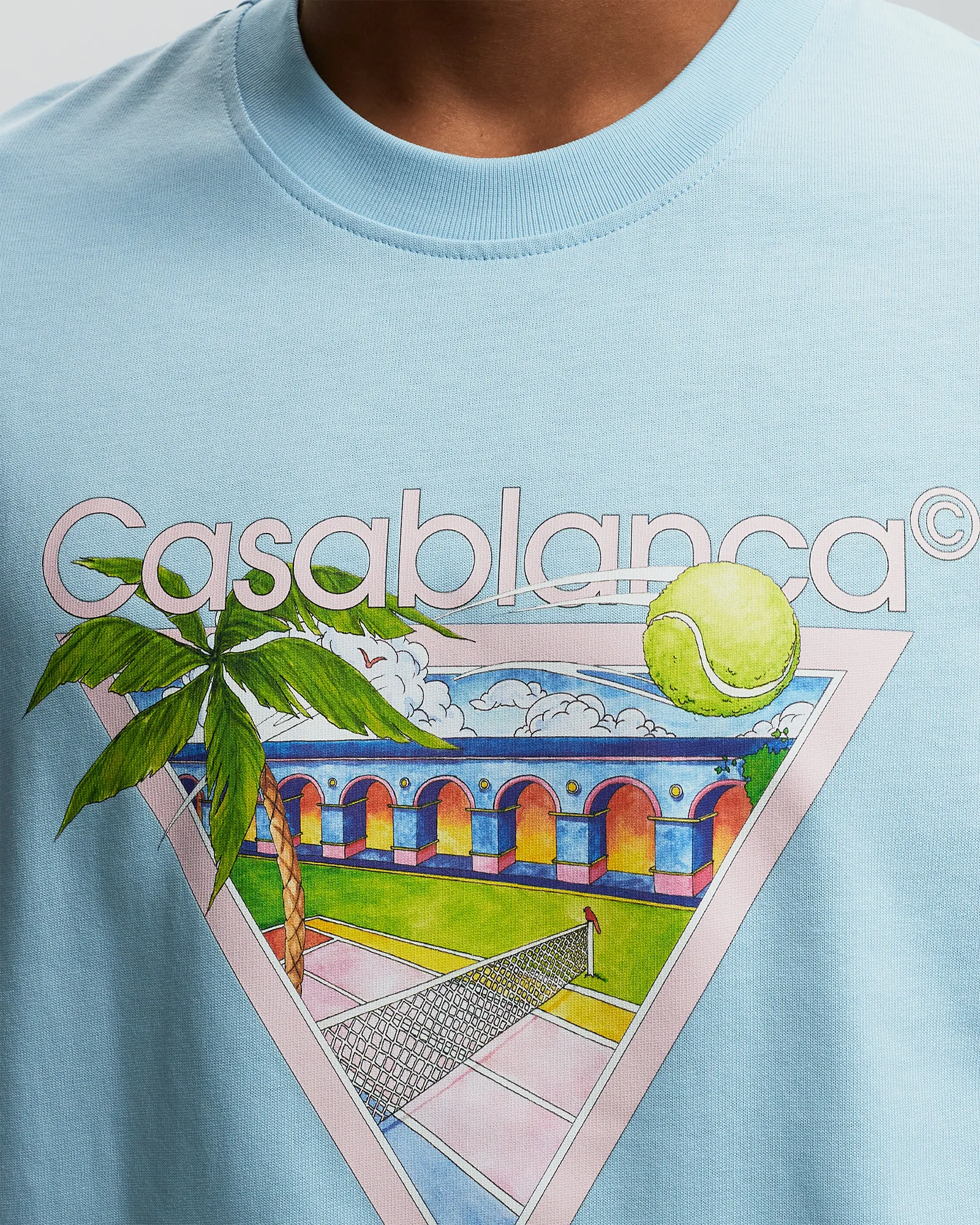 Casablanca TENNIS CLUB ICON SCREEN PRINTED T-SHIRT
