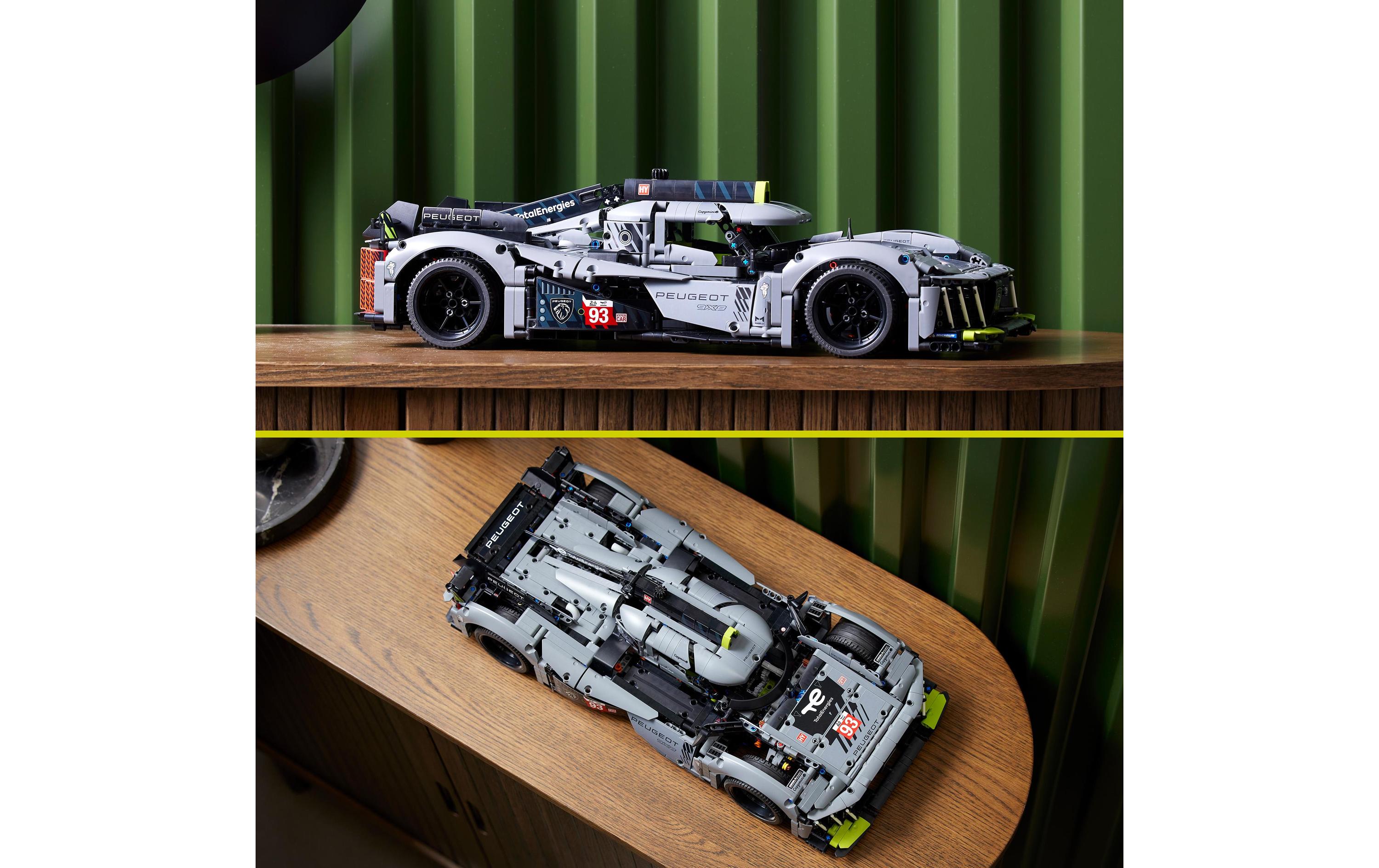 Technic Peugeot 9 x 8 24H Le Mans Hybrid Hypercar 42156<br>Modell-Rennauto im Massstab 1:10